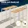 Gardeon 7-Piece Outdoor Bar Set - 6 Seater Patio Bistro with Wood Composite Table & Steel Frame, Easy Assembly