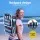 Gardeon Outdoor Beach Chairs Set of 2, Steel Frame, 5-Position Recline, Backpack Cooler, Blue Stripe, 150kg Capacity