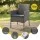 Gardeon 4-Piece Outdoor Sofa Set with Rattan Furniture and Cushions Grey