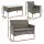 Gardeon 4-Piece Outdoor Sofa Set with Pillows Rattan Furniture Grey Washable Covers Tempered Glass Coffee Table