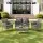 Gardeon 4-Piece Outdoor Sofa Set with Pillows Rattan Furniture Grey Washable Covers Tempered Glass Coffee Table