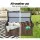 Gardeon Charcoal Wooden Outdoor Storage Bench Box - 160L, Fir Wood, Water-Resistant, Patio Furniture, 106x60x51.5cm