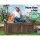 Gardeon Charcoal Wooden Outdoor Storage Bench Box - 160L, Fir Wood, Water-Resistant, Patio Furniture, 106x60x51.5cm