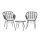 Gardeon 3PC Outdoor Bistro Set: Stylish PE Wicker Chairs, Coffee Table, Weather-Resistant Cushions, Easy Assembly