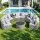 Gardeon 8 Seater Outdoor Sofa Set 11 Piece PE Rattan Furniture with Grey Cushions and Tempered Glass Table