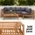 Gardeon 5-Seater Outdoor Sofa Set, Solid Wood, Easy Assembly, Removable Cushions, Built-in Side Table, Family-Friendly