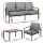 Gardeon 5-Seater Outdoor Sofa Set, 4PCS Patio Furniture, Steel Frame, Removable Cushions, Versatile Indoor/Outdoor Use