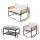 Gardeon 4-Piece Outdoor Sofa Set with Rattan Weave, Cushions, and Glass Table - UV-Resistant, Perfect for Patio & Garden