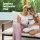 Gardeon 4-Piece Outdoor Sofa Set with Rattan Weave, Cushions, and Glass Table - UV-Resistant, Perfect for Patio & Garden