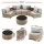 Gardeon 7-piece Brown PE Rattan Outdoor Sofa Set 4-Seater with Tempered Glass Coffee Table and Cushions