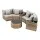 Gardeon 7-piece Brown PE Rattan Outdoor Sofa Set 4-Seater with Tempered Glass Coffee Table and Cushions