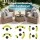 Gardeon 7-piece Brown PE Rattan Outdoor Sofa Set 4-Seater with Tempered Glass Coffee Table and Cushions