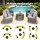 Gardeon 4-Seater Outdoor Sofa Set - 7PCS Rattan Patio Furniture with Cushions, Tempered Glass Table, Easy Assembly