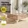 Gardeon 6 Seater Outdoor Sofa Set with Coffee Table Beige Rattan Modular Furniture