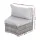 Gardeon 2 PCS Outdoor Rattan Modular Single Sofa Set Grey Powder Coated Metal Frame Cushions 8cm Comfort