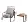 Gardeon 3PC Outdoor Bistro Set - Black Steel Frame, UV-Resistant Cushions, Easy Assembly, Weatherproof Patio Furniture