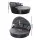 Gardeon Sun Lounge Setting Wicker Day Bed - Black, Galvanised Steel Frame, UV-Resistant, 161x180x145cm, 1-Year Warranty