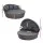 Gardeon Grey Wicker Sun Lounge Day Bed - Outdoor Patio Furniture, UV-Resistant, 161x180x145cm, Adjustable Canopy