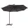 Instahut 3m Charcoal Cantilever Outdoor Umbrella - UV50+ Water-Resistant Polyester, Steel Frame, Garden & Patio Shade