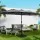 Instahut 4.57m Charcoal Outdoor Umbrella, UV50+ Water-Resistant Polyester, Steel Frame, Dodecagon Canopy, Tilt Feature