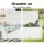 Gardeon 129cm White Wooden Outdoor Storage Bench & Toy Chest - Fir Wood, 200L Capacity, All-Weather, 2-in-1 Design