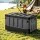 Gardeon Collapsible Outdoor Storage Box 60L Stackable Folding Organiser Black with Interlocking Lid and Handles