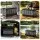 Gardeon Collapsible Outdoor Storage Box 60L Stackable Folding Organiser Black with Interlocking Lid and Handles