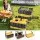 Gardeon Collapsible Outdoor Storage Box 60L Stackable Folding Organiser with Interlocking Lid Yellow