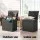 Gardeon Outdoor Storage Box 118L Lockable Rattan-Texture Garden Tool Toy Container for Indoor Outdoor Use Black