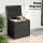 Gardeon Outdoor Storage Box 118L Lockable Rattan-Texture Garden Tool Toy Container for Indoor Outdoor Use Black