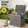 Gardeon Outdoor Storage Box 118L Lockable Rattan-Texture Brown for Garden Patio and Household Essentials