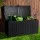 Gardeon 270L Black Outdoor Storage Box - Lockable, Weather-Resistant Garden Bench, Durable Polypropylene, Easy Assembly