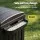 Gardeon Outdoor Patio Trash Can 110L with Removable Ashtray, Hinged Lid, Textured Panel and Black PP Body