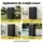 Gardeon Outdoor Patio Trash Can 110L with Removable Ashtray, Hinged Lid, Textured Panel and Black PP Body
