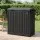 Gardeon Outdoor Dual Compartment Rubbish Bin 220L Durable Polypropylene Black with Side Ashtray