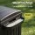 Gardeon Outdoor Dual Compartment Rubbish Bin 220L Durable Polypropylene Black with Side Ashtray
