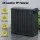 Gardeon Outdoor Dual Compartment Rubbish Bin 220L Durable Polypropylene Black with Side Ashtray