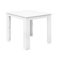 Gardeon Wooden Coffee Side Table - Eco-Friendly Hemlock, 44.6x44.6x40.5cm, Indoor/Outdoor Use, Smooth Edges, White