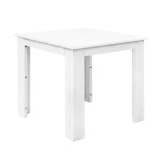 Gardeon Wooden Coffee Side Table - Eco-Friendly Hemlock, 44.6x44.6x40.5cm, Indoor/Outdoor Use, Smooth Edges, White