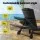 Gardeon Sun Lounge Beach Chair HDPE Adirondack Lounger 4-Position Adjustable Recliner with Wheels, Black, 194cm