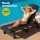 Gardeon Sun Lounge Beach Chair HDPE Adirondack Lounger 4-Position Adjustable Recliner with Wheels, Black, 194cm