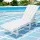 Gardeon Sun Lounge Beach Chair White HDPE Adirondack Lounger with Wheels, 4-Position Recline, 150kg Capacity, Outdoor