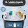 Gardeon 2-in-1 Portable Outdoor Bar Table with 15L Ice Bucket and Built-in Bottle Opener for Camping Black
