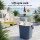 Gardeon 2-in-1 Portable Outdoor Bar Table Cooler with 15L Ice Bucket, Bottle Opener and Ice Tongs Blue