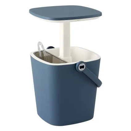 Gardeon 2-in-1 Portable Outdoor Bar Table Cooler with 15L Ice Bucket, Bottle Opener and Ice Tongs Blue