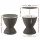 Gardeon Outdoor Cooler Bar Table 30L Adjustable Top Brown with Ice Bucket and Drainage Plug 48cm Diametre