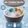 Gardeon Outdoor Cooler Bar Table 30L Adjustable Top Brown with Ice Bucket and Drainage Plug 48cm Diametre