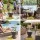 Gardeon Outdoor Cooler Bar Table 30L Adjustable Top Brown with Ice Bucket and Drainage Plug 48cm Diametre