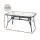Gardeon 140CM Black Outdoor Dining Table - Steel Frame, Tempered Glass Top, Parasol Hole, Easy Assembly, 60kg Capacity