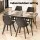 Gardeon 140CM Black Outdoor Dining Table - Steel Frame, Tempered Glass Top, Parasol Hole, Easy Assembly, 60kg Capacity